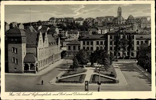 Ak Aue im Erzgebirge Sachsen, Ernst Gessnerplatz, Dürersschule