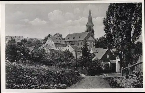 Ak Lengefeld im Erzgebirge Sachsen, Kirche