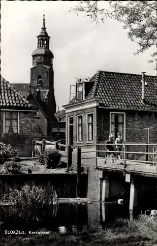 Ak Blokzijl Overijssel Niederlande, Kerkstraat