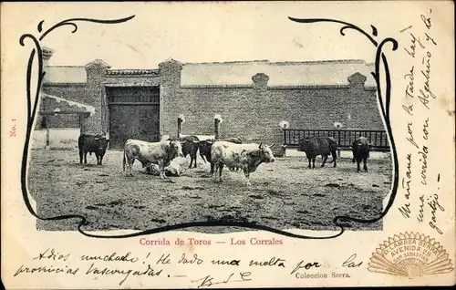 Ak Stierkampf, Corrida de Toros, Los Corrales