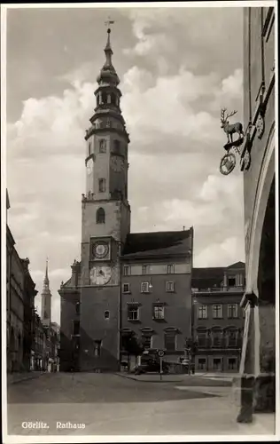 Ak Görlitz in der Lausitz, Rathaus