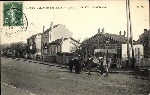 Ak Alfortville Val de Marne, Un coin de l'Ile Saint Pierre