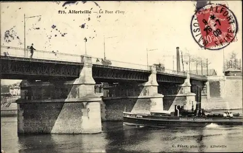 Ak Alfortville Val de Marne, Le Pont d'Ivry