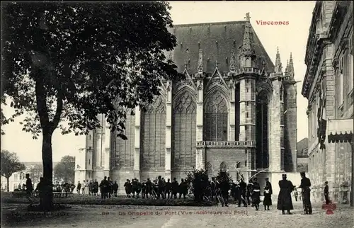Ak Vincennes Val de Marne, La Chapelle du Fort