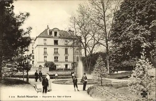 Ak Saint Maurice Val-de-Marne, Square du Val d'Osne