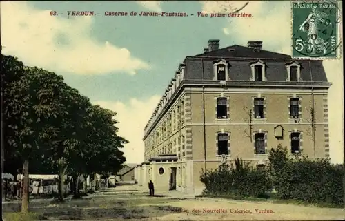 Ak Verdun Meuse, Caserne de Jardin Fontaine