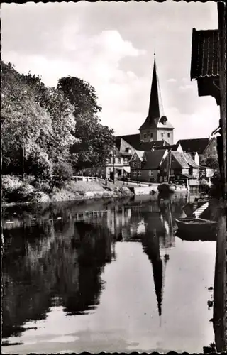 Ak Otterndorf an der Niederelbe, Medempartie, Kirche