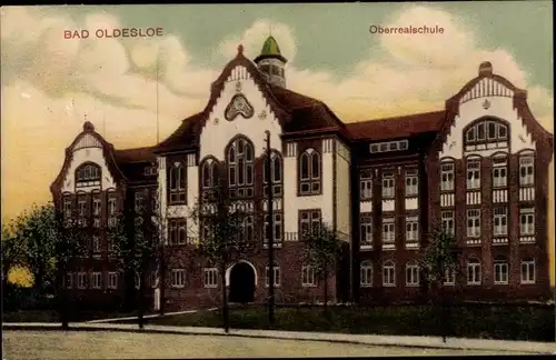 Ak Bad Oldesloe in Schleswig Holstein, Oberrealschule