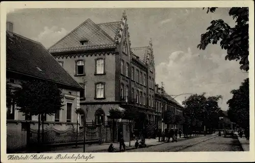 Ak Hettstedt im Südharz, Bahnhofstraße
