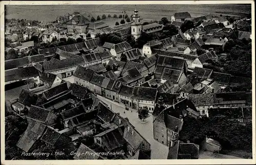 Ak Rastenberg in Thüringen, Blick auf den Ort, Fliegeraufnahme