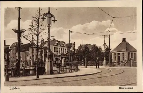 Ak Leiden Südholland Niederlande, Nieuwebrug