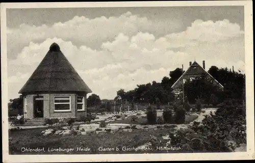 Ak Ohlendorf Holtorfsloh Seevetal in Niedersachsen, Gasthof Behr, Garten