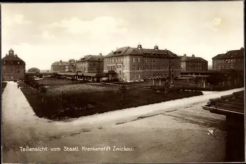 Ak Zwickau in Sachsen, Staatl. Krankenstift