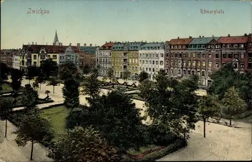 Ak Zwickau in Sachsen, Römerplatz