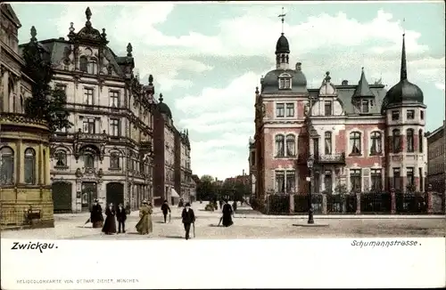 Ak Zwickau in Sachsen, Schumannstraße