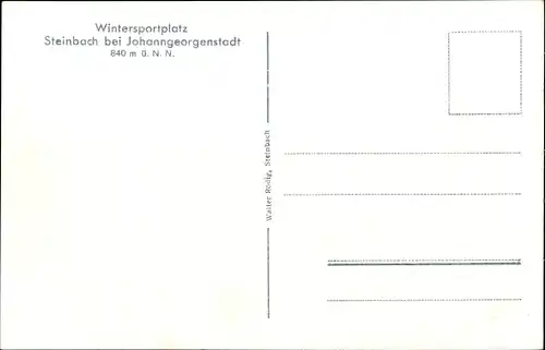 Ak Steinbach Johanngeorgenstadt im Erzgebirge, Erholungsheim Waldfrieden, Schule, Winter