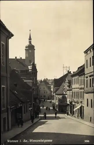 Ak Wurzen in Sachsen, Wenceslaigasse