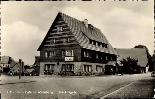 Ak Altenberg im Osterzgebirge, HO Stadt Cafe in Altenberg