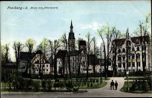 Ak Freiberg in Sachsen, Blick vom Albertpark