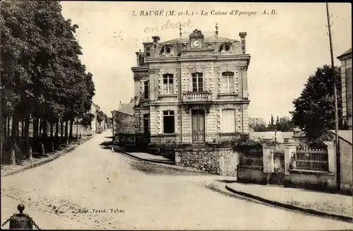 Ak Baugé Maine et Loire, La Caisse d'Epargne