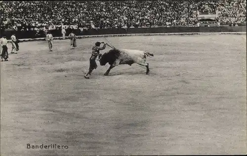 Ak Stierkampf, Corrida de Toros, Banderillero