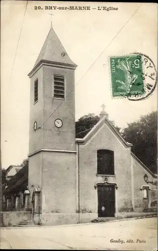 Ak Bry sur Marne Val de Marne, L'Eglise