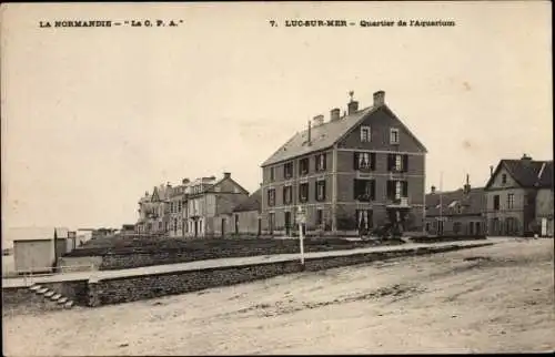 Ak Luc sur Mer Calvados, Quartier de l'Aquarium