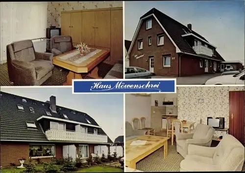 Ak Nordseebad Büsum, Pension Haus Möwenschrei