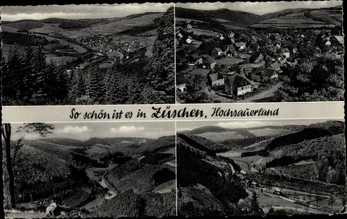 Ak Züschen Winterberg im Sauerland, Ort, Umgebung