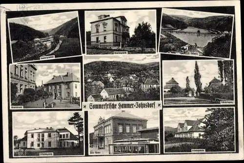 Ak Hamr Hammer Litvínov Ober Leutensdorf Reg. Aussig, Genesungsheim, Hammergrundtal, Gemeindeamt