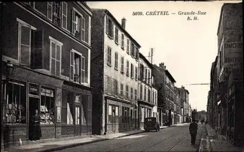 Ak Créteil Val de Marne, Grande Rue