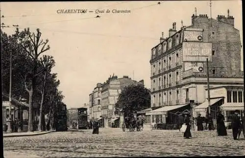 Ak Charenton Val-de-Marne, Quai de Charenton