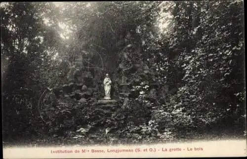 Ak Longjumeau Essonne, Institution de M. Besse, La grotte, Le bois
