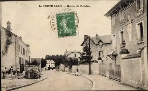 Ak La Ferté Alais Essonne, Route de Presles