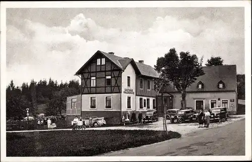 Ak Lengefeld im Erzgebirge Sachsen, Gasthaus Waldesruhe, Arthur Röber