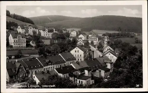 Ak Eibenstock im Erzgebirge Sachsen, Unterstadt