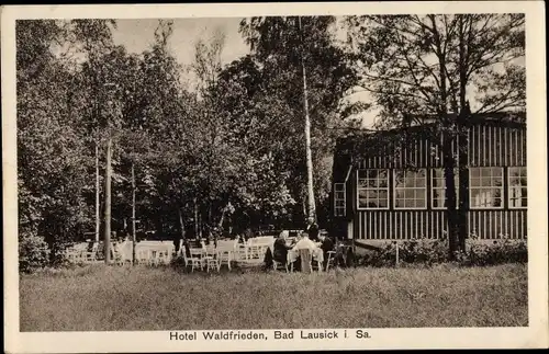 Ak Bad Lausick in Sachsen, Hotel Waldfrieden