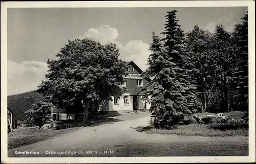 Ak Schellerhau Altenberg im Erzgebirge, Oberes Gasthaus