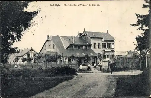 Ak Oberbärenburg Altenberg im Erzgebirge, Hotel Restauration Waldidylle