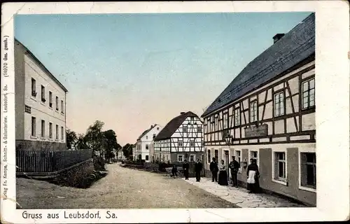 Ak Leubsdorf im Kreis Mittelsachsen, Uhligs Restauration