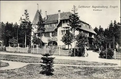 Ak Augustusburg im Erzgebirge, Waldhaus