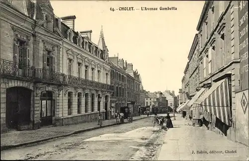 Ak Cholet Maine et Loire, L'Avenue Gambetta