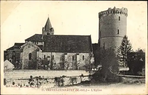 Ak Treves Cuneault Maine et Loire, L'Eglise