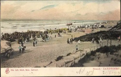 Ak Zandvoort Nordholland, Strandgezicht