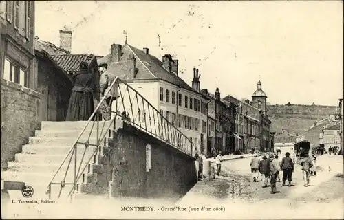 Ak Montmedy Lothringen Meuse, Grande Rue