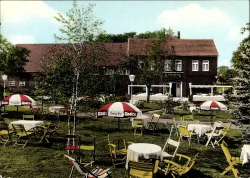 Ak Emmen Hollenstedt, Gasthof, Gartenterrasse