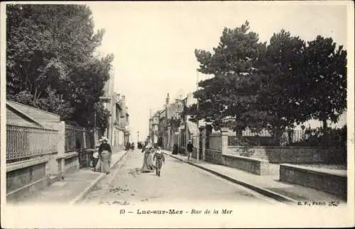 Ak Luc sur Mer Calvados, Rue de la Mer