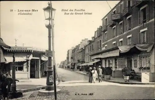 Ak Luc sur Mer Calvados, Hotel des Familles, Rue du Grand Orient