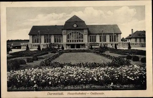 Ak Darmstadt in Hessen, Hauptbahnhof