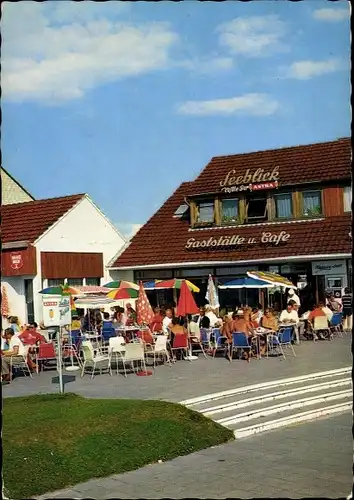 Ak Sahlenburg Cuxhaven in Niedersachsen, Restaurant Seeblick, Terrasse